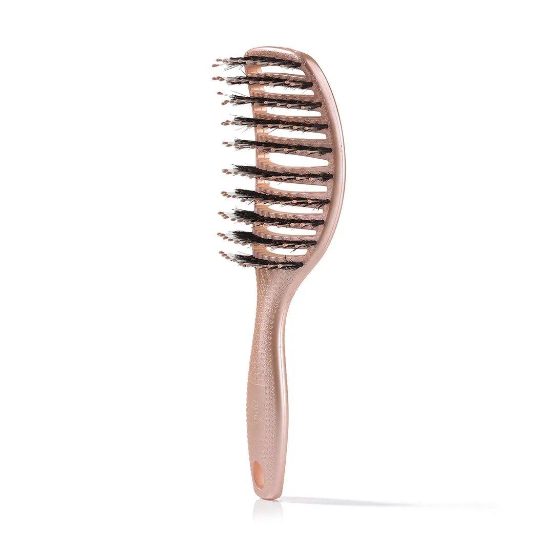 Yuaia Haircare Curvy Brush, buet hårbørste med vildsvinehår