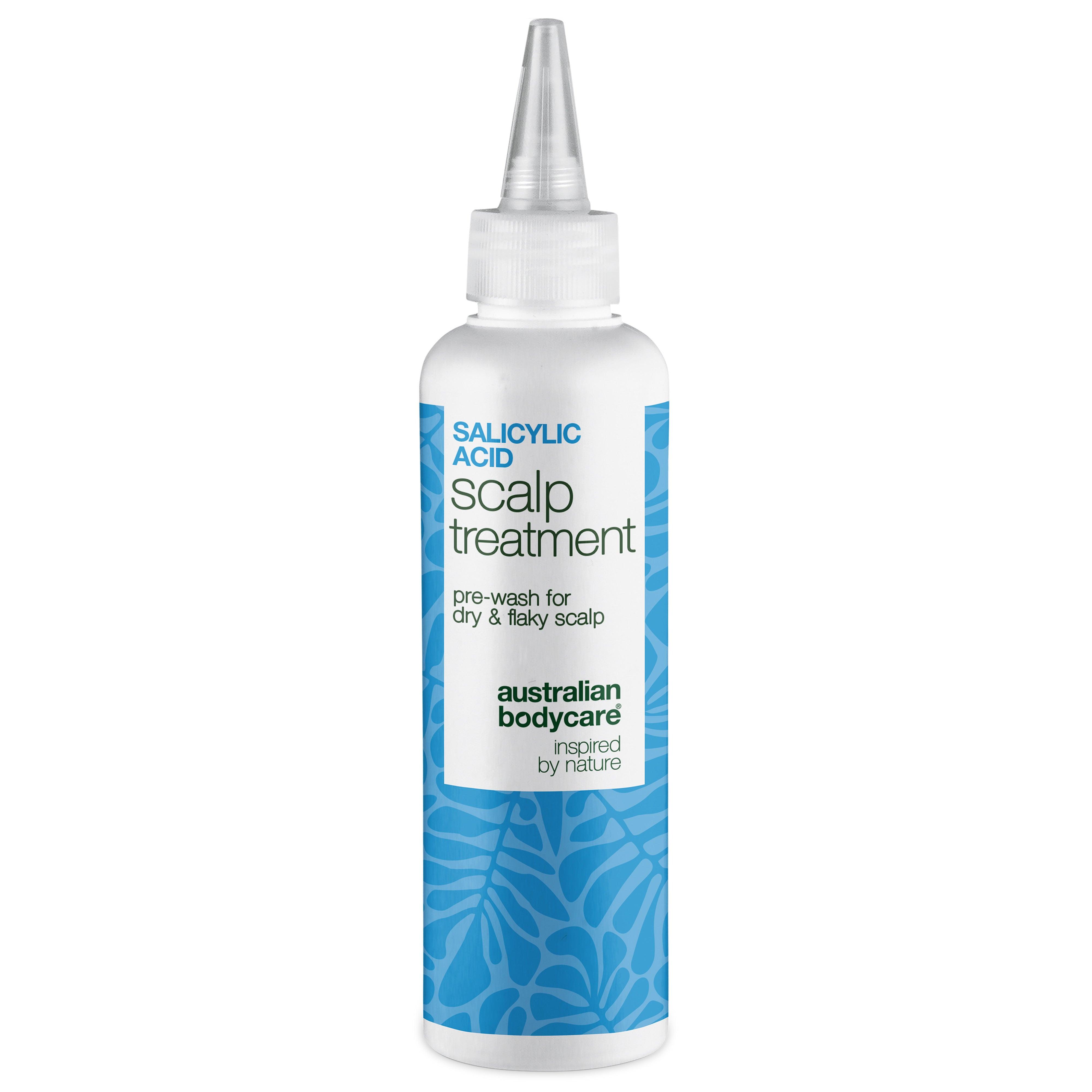 Australian Bodycare Salicylsyre Hovedbundskur påføres før shampoo