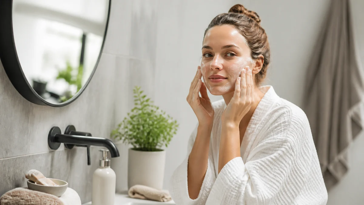 Editorial feature image til Beautyvalg.dk guide om ansigtsrens